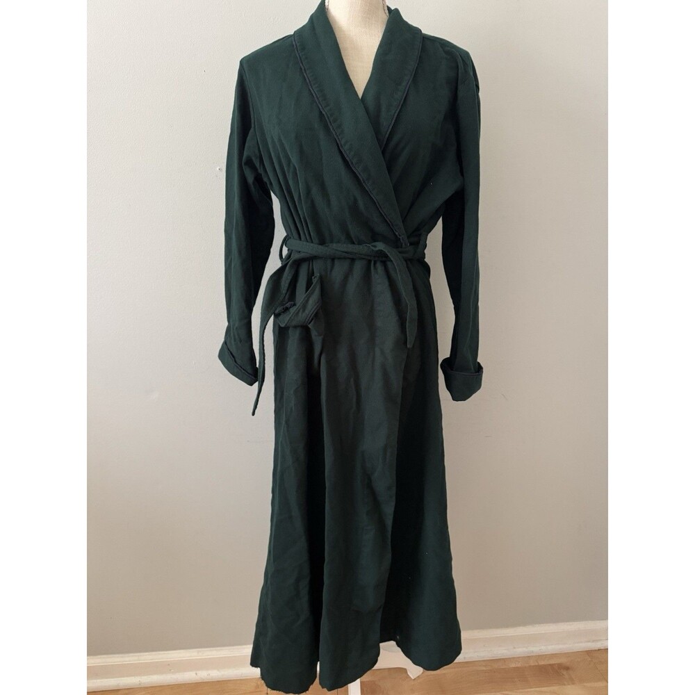 Vintage Pendleton 100% Virgin Wool Hunter Green Robe Size Medium *Read